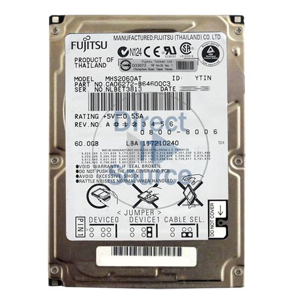 Fujitsu CA06272-B64600C3 - 60GB 4.2K IDE 2.5" 2MB Cache Hard Drive