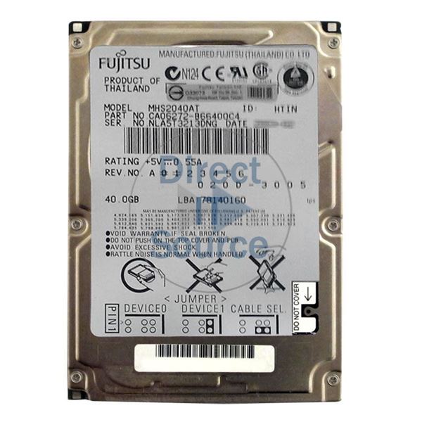 Fujitsu CA06272-B66400C4 - 40GB 4.2K IDE 2.5" 2MB Cache Hard Drive