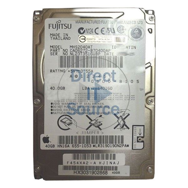 Fujitsu CA06272-B70400AP - 40GB 4.2K IDE 2.5" 2MB Cache Hard Drive