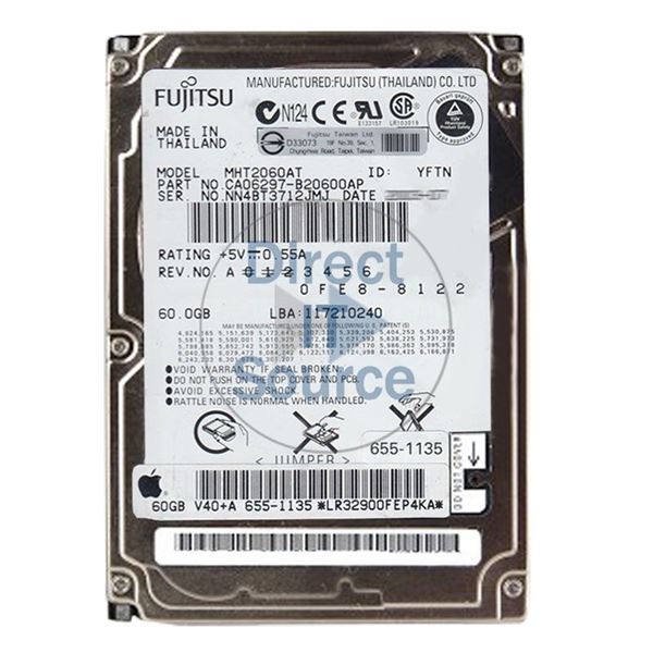 Fujitsu CA06297-B20600AP - 60GB 4.2K IDE 2.5" 2MB Cache Hard Drive