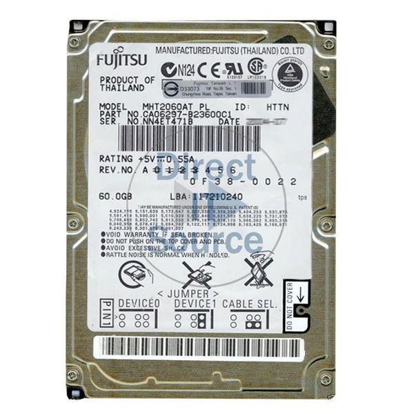 Fujitsu CA06297-B23600C1 - 60GB 4.2K IDE 2.5" 2MB Cache Hard Drive