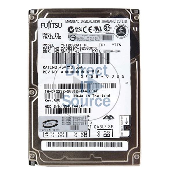 Fujitsu CA06297-B25600DL - 60GB 4.2K IDE 2.5" 2MB Cache Hard Drive
