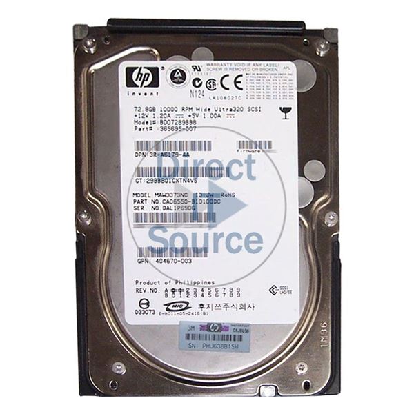 Fujitsu CA06550-B10100DC - 72.8GB 10K 80-PIN Ultra-320 SCSI 3.5" 8MB Cache Hard Drive