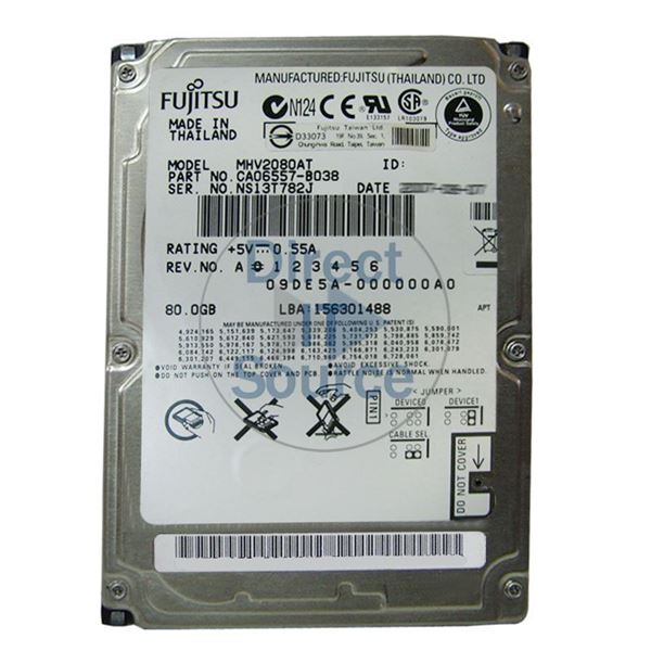Fujitsu CA06557-B038 - 80GB 4.2K IDE 2.5" 8MB Cache Hard Drive