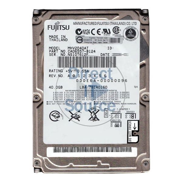 Fujitsu CA06557-B124 - 40GB 4.2K IDE 2.5" 2MB Cache Hard Drive