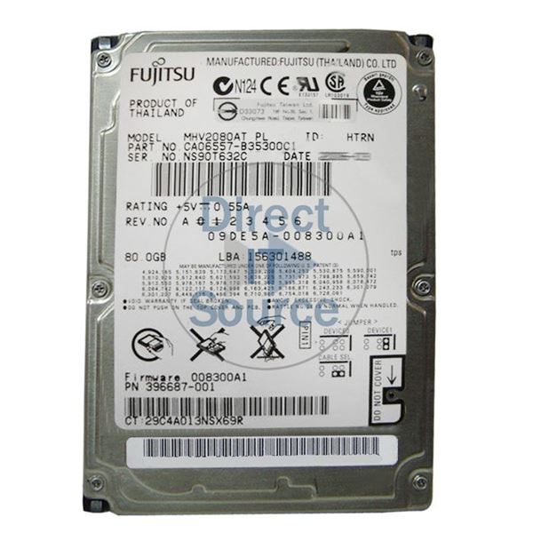 Fujitsu CA06557-B35300C1 - 80GB 4.2K IDE 2.5" 8MB Cache Hard Drive