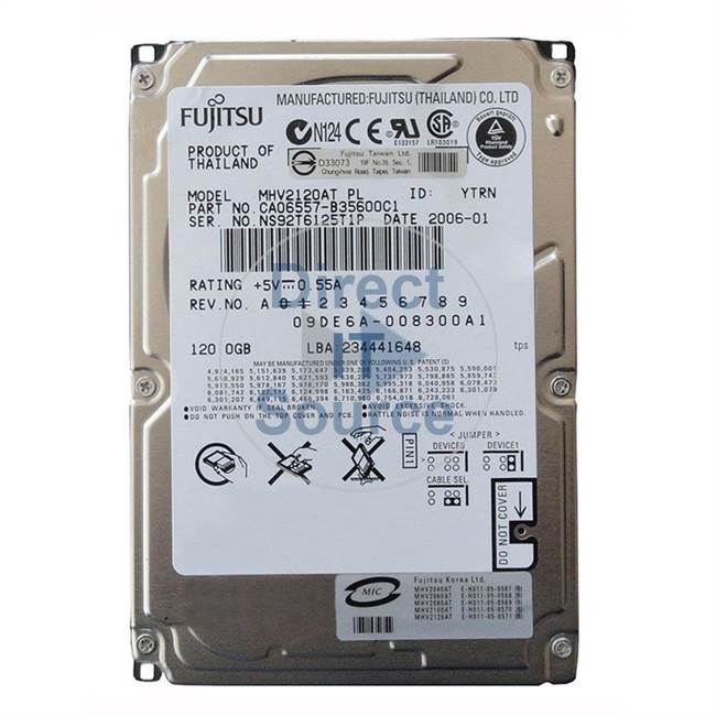 Fujitsu CA06557-B35600C1 - 120GB IDE 2.5" Hard Drive