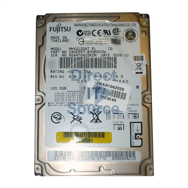 Fujitsu CA06557-B39600TW - 120GB 4.2K ATA-100 2.5" Hard Drive