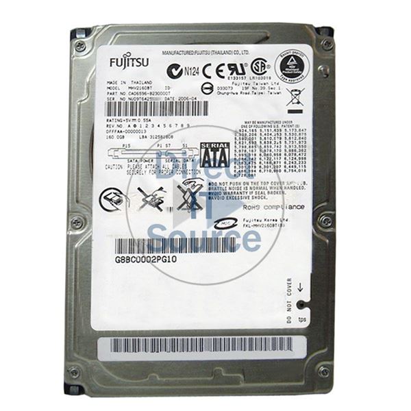 Fujitsu CA06596-B230000T - 160GB 4.2K SATA 1.5Gbps 2.5" 8MB Cache Hard Drive