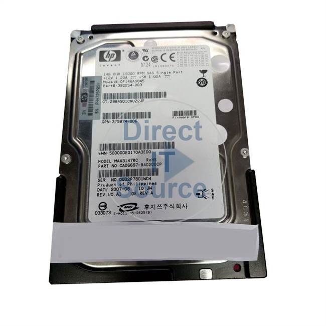 Fujitsu CA06697-B40200CP - 146.8GB 15K SAS 3.5" Hard Drive