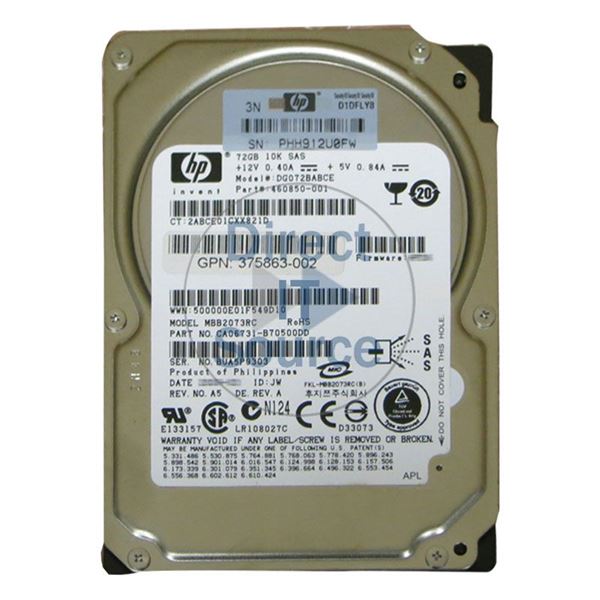 Fujitsu CA06731-B70500DD - 73.5GB 10K SAS 3.0Gbps 2.5" 16MB Cache Hard Drive