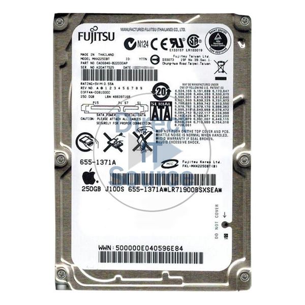 Fujitsu CA06846-B22000AP - 250GB 4.2K SATA 1.5Gbps 2.5" 8MB Cache Hard Drive