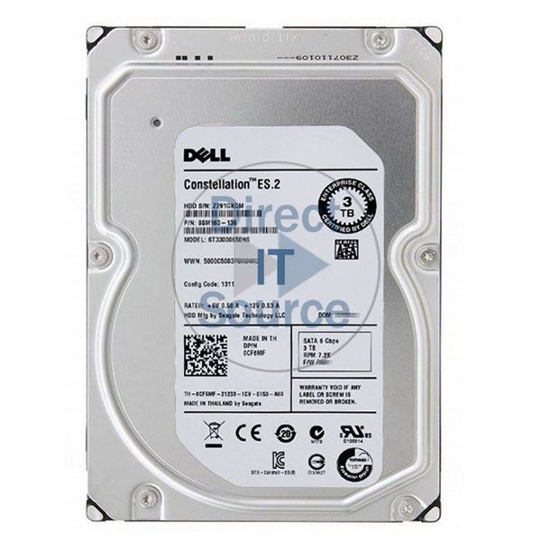 Dell CF6MF - 3TB 7.2K SATA 6.0Gbps 3.5" 64MB Cache Hard Drive