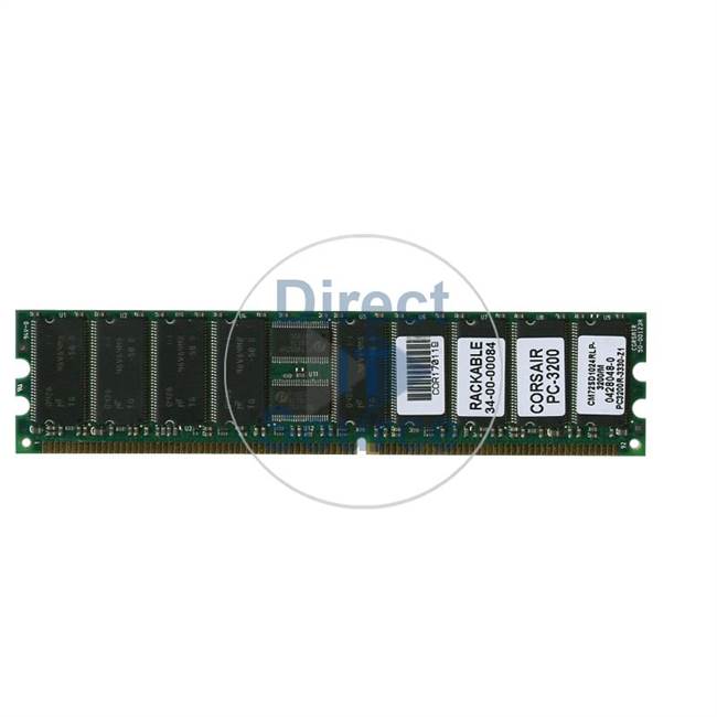 Corsair CM72SD1024RLP-3200/M - 1GB DDR PC-3200 ECC Registered Memory