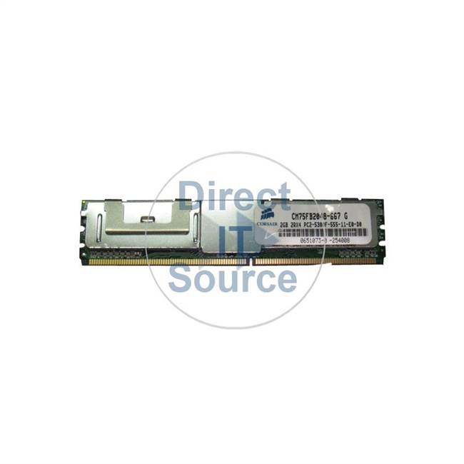 Corsair CM75FB2048-667-G - 2GB DDR2 PC2-5300 ECC Fully Buffered 240-Pins Memory
