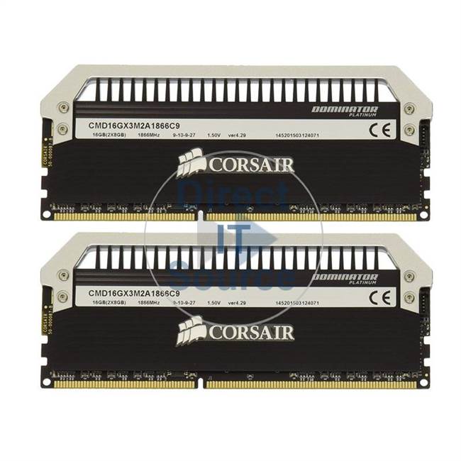 Corsair CMD16GX3M2A1866C9 - 16GB 2x8GB DDR3 PC3-14900 Non-ECC Unbuffered 240-Pins Memory