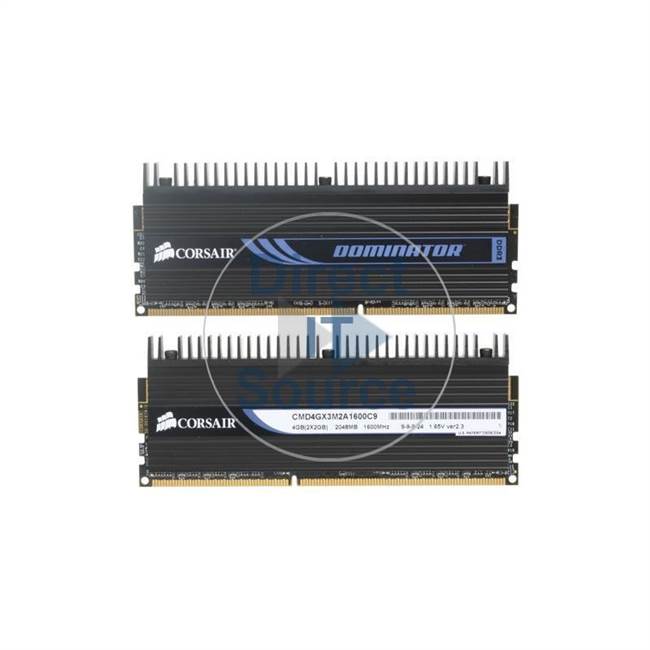 Corsair CMD4GX3M2A1600C9 - 4GB 2x2GB DDR3 PC3-12800 Non-ECC Unbuffered 240-Pins Memory