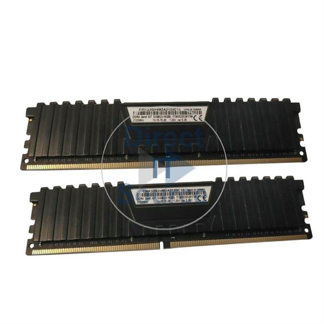 Corsair CMK32GX4M2A2133C13 - 32GB 2x16GB DDR4 PC4-17000 Non-ECC Unbuffered 288-Pins Memory