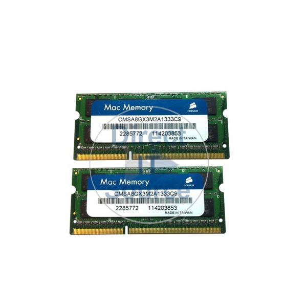 Corsair CMSA8GX3M2A1333C9 - 8GB 2x4GB DDR3 PC3-10600 204-Pins Memory