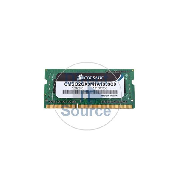 Corsair CMSO2GX3M1A1333C9 - 2GB DDR3 PC3-10600 204-Pins Memory