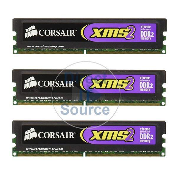 Corsair CMT6GX3M3A1600C7 - 6GB 3x2GB DDR3 PC3-12800 Non-ECC Unbuffered 240-Pins Memory