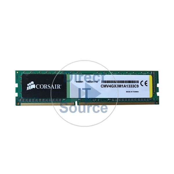 Corsair CMV4GX3M1A1333C9 - 4GB DDR3 PC3-10600 Non-ECC Unbuffered 240-Pins Memory