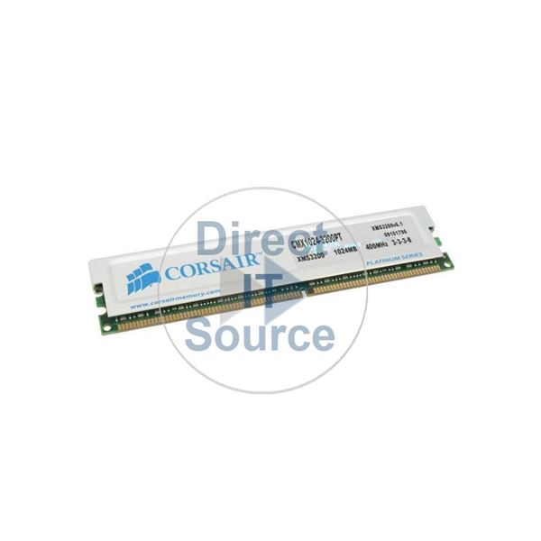 Corsair CMX1024-3200PT - 1GB DDR PC-3200 Non-ECC Unbuffered 184-Pins Memory