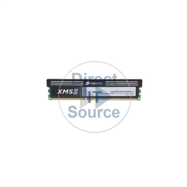 Corsair CMX8GX3M1A1600C11 - 8GB DDR3 PC3-12800 Non-ECC Unbuffered 240-Pins Memory