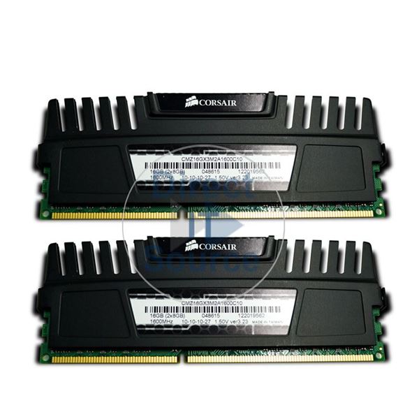 Corsair CMZ16GX3M2A1600C10 - 16GB 2x8GB DDR3 PC3-12800 Non-ECC Unbuffered 240-Pins Memory