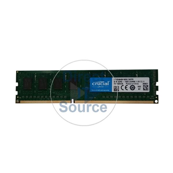 Crucial CT102464BA160B.C16FPR - 8GB DDR3 PC3-12800 240-Pins Memory