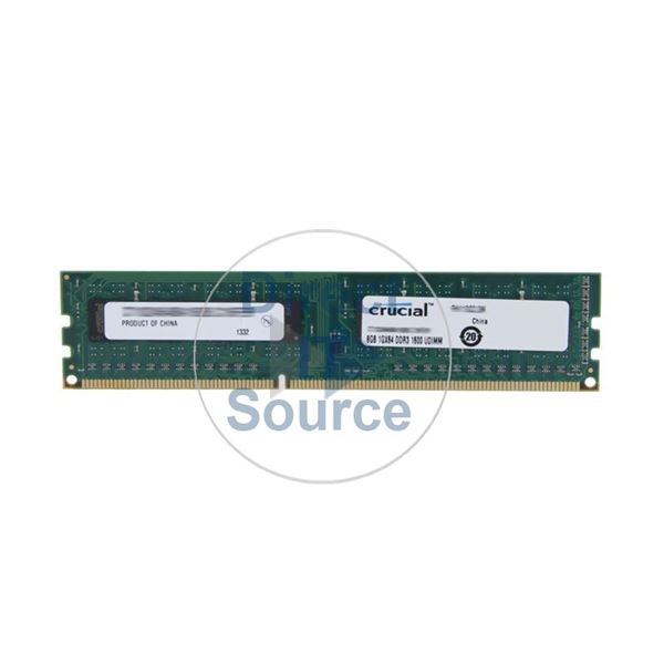 Crucial CT102464BA160B - 8GB DDR3 PC3-12800 Non-ECC Unbuffered 240-Pins Memory