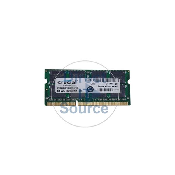 Crucial CT102464BF160B.M16FDD - 8GB DDR3 PC3-12800 204-Pins Memory