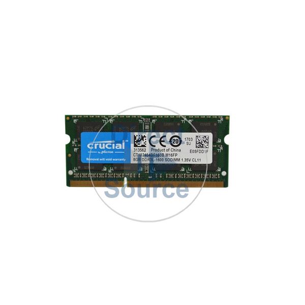 Crucial CT102464BF160B.M16FP - 8GB DDR3 PC3-12800 204-Pins Memory