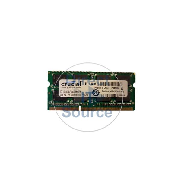 Crucial CT102464BF186D.M16FN - 8GB DDR3 PC3-14900 Non-ECC Unbuffered 204-Pins Memory