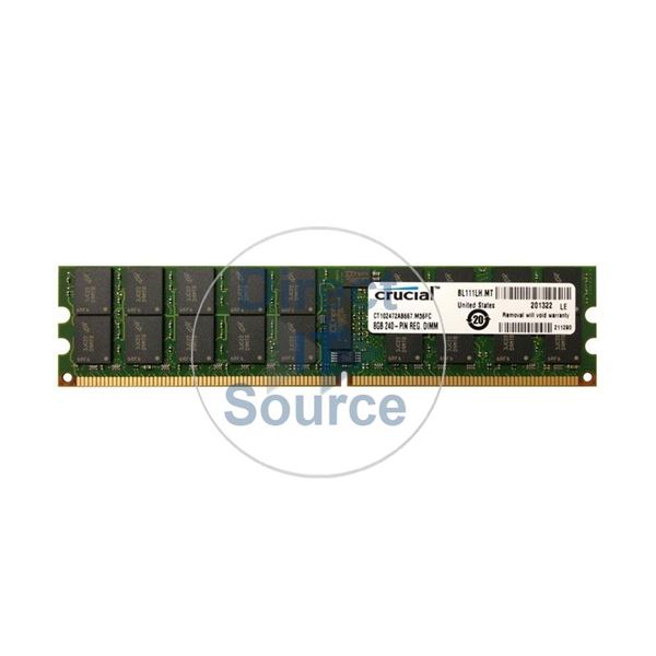Crucial CT102472AB667.36FC1 - 8GB DDR2 PC2-5300 ECC Registered 240-Pins Memory