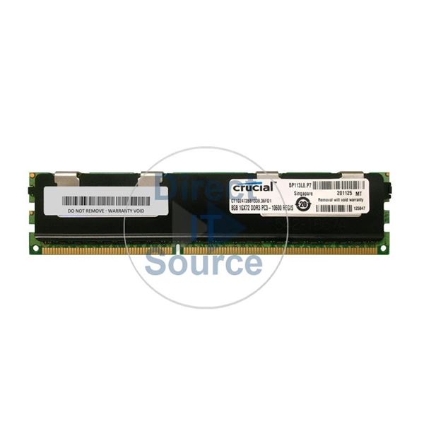 Crucial CT102472BB1339.36FD1 - 8GB DDR3 PC3-10600 ECC Registered 240-Pins Memory