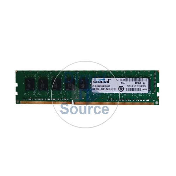 Crucial CT102472BD160B - 8GB DDR3 PC3-12800 ECC Unbuffered 240-Pins Memory