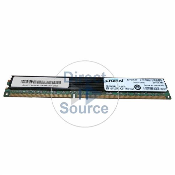 Crucial CT102472BV1339.36DR1 - 8GB DDR3 PC3-10600 ECC Registered Memory