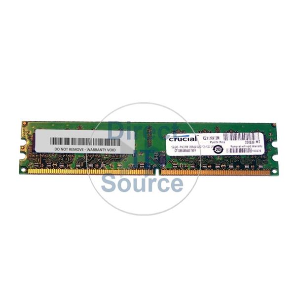 Crucial CT12864AA667.16FF - 1GB DDR2 PC2-5300 Non-ECC Unbuffered 240-Pins Memory
