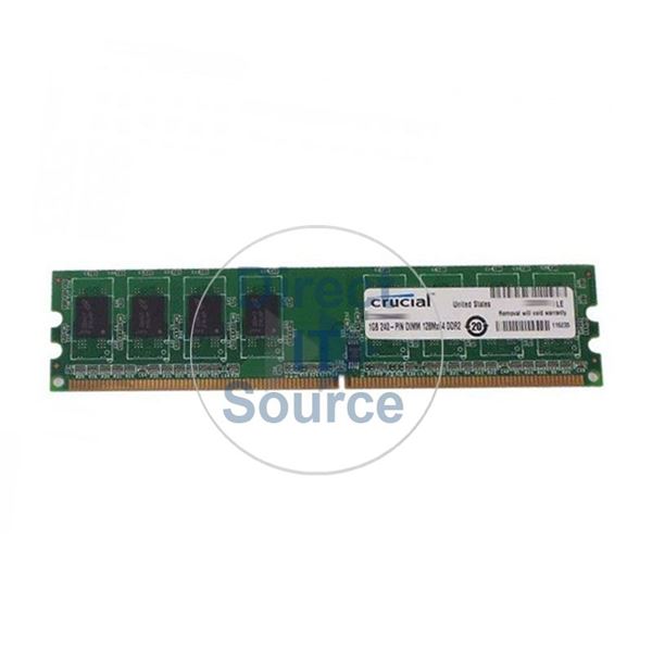 Crucial CT12864AA800.8FG - 1GB DDR2 PC2-6400 Non-ECC Unbuffered 240-Pins Memory