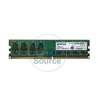 Crucial CT12864AA800.K8F - 1GB DDR2 PC2-6400 Non-ECC Unbuffered 240-Pins Memory