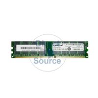 Crucial CT12864Z40B.K16TY - 1GB DDR PC-3200 Non-ECC Unbuffered 184-Pins Memory