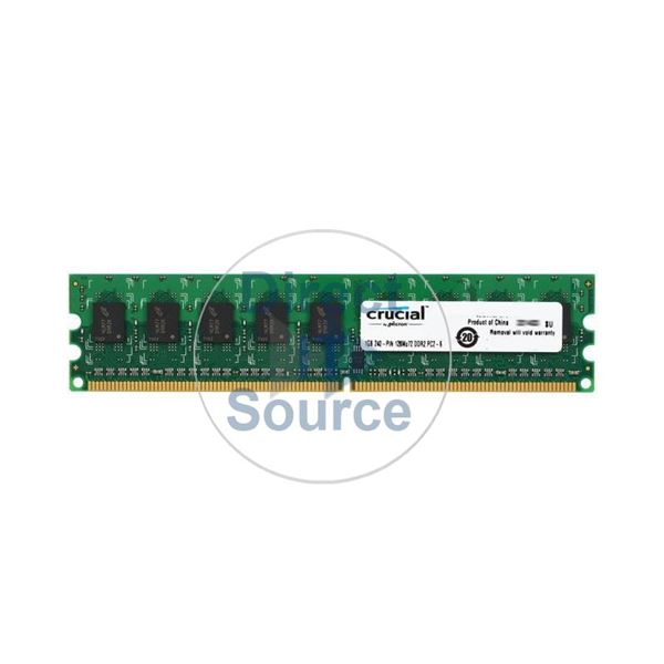 Crucial CT12872AA800 - 1GB DDR2 PC2-6400 ECC Unbuffered Memory