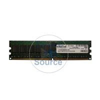 Crucial CT12872AB53ES - 1GB DDR2 PC2-4200 ECC Registered 240-Pins Memory