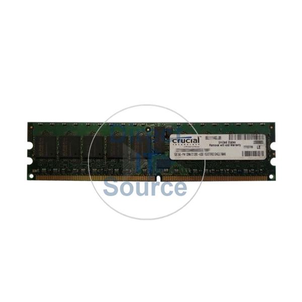 Crucial CT12872AB53ES - 1GB DDR2 PC2-4200 ECC Registered 240-Pins Memory