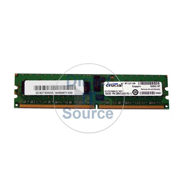 Crucial CT12872AB667S.18FF1 - 1GB DDR2 PC2-5300 ECC Registered 240-Pins Memory