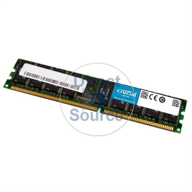 Crucial CT12872Y265.36LF - 1GB DDR PC-2100 ECC Registered 184-Pins Memory