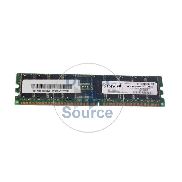 Crucial CT12872Y265 - 1GB DDR PC-2100 184-Pins Memory