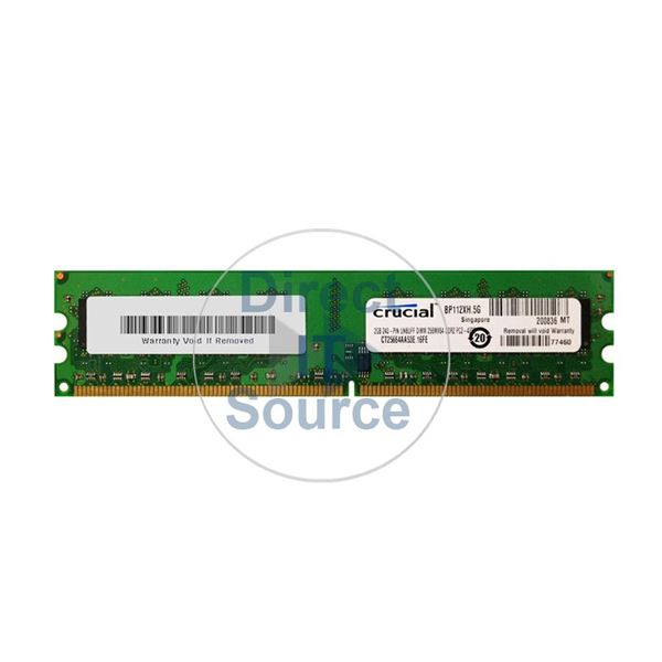 Crucial CT25664AA53E.16FE - 2GB DDR2 PC2-4200 Non-ECC Unbuffered Memory