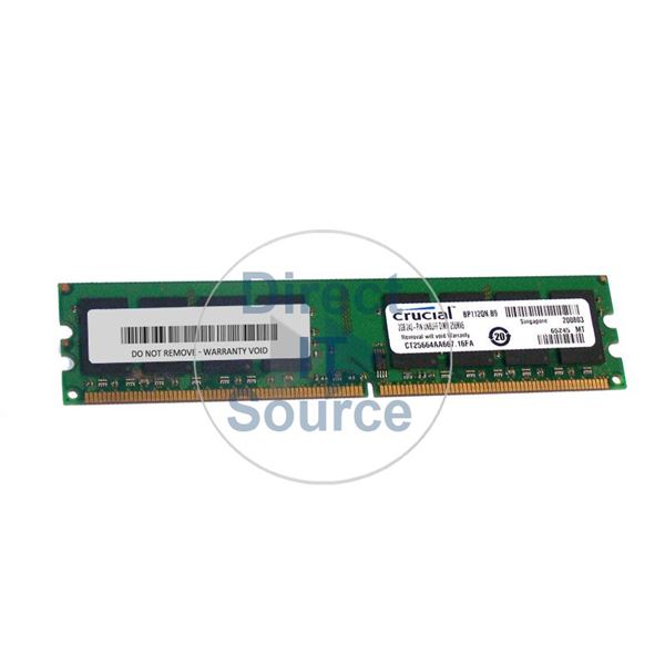 Crucial CT25664AA667.16FA - 2GB DDR2 PC2-5300 Non-ECC Unbuffered 240-Pins Memory